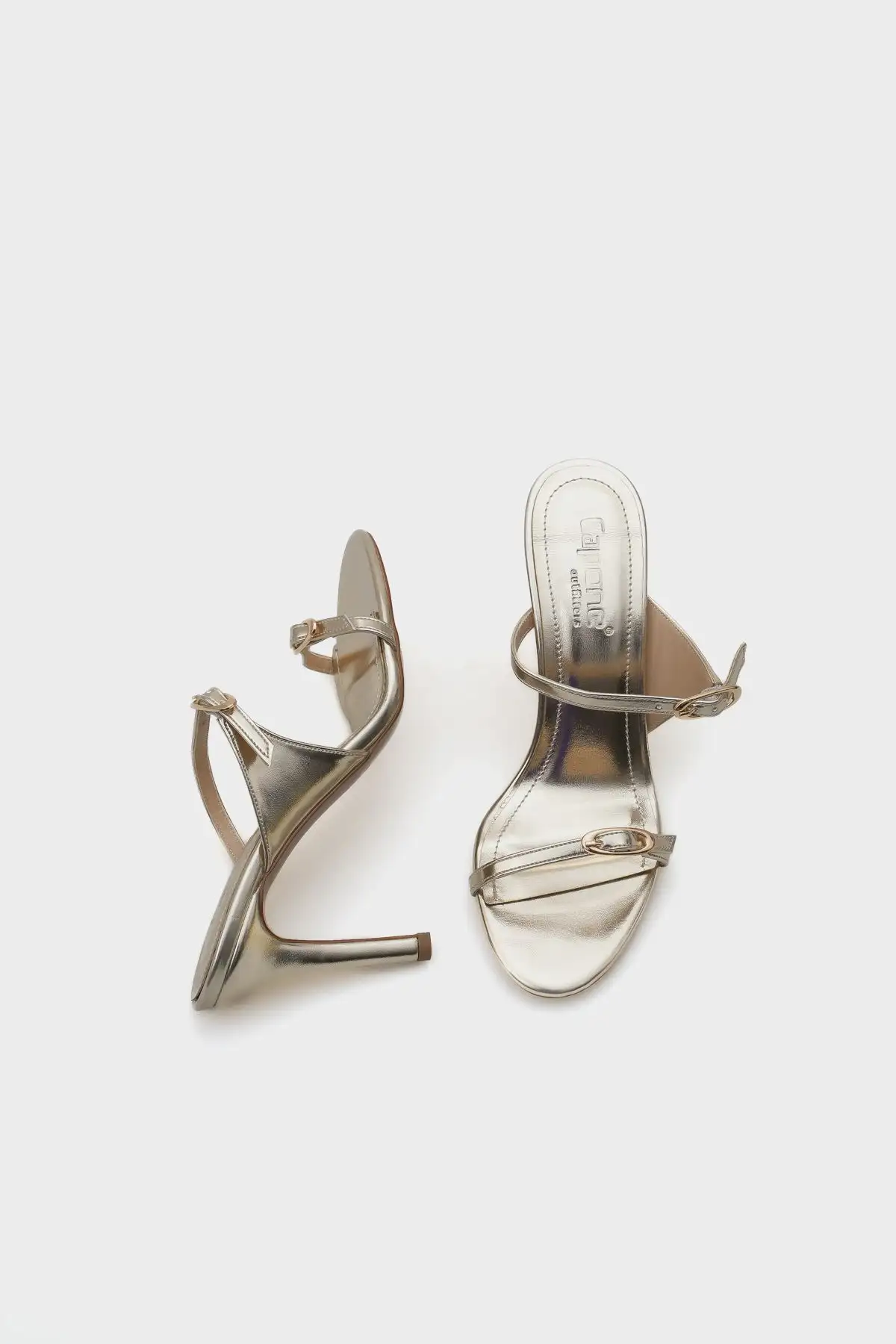 کفش راحتی خانه صندل زنانه شیک با بندهای دوگانه و پاشنه فلزی - 5251 کفش راحتی خانه صندل زنانه شیک با بندهای دوگانه و پاشنه فلزی - 5251