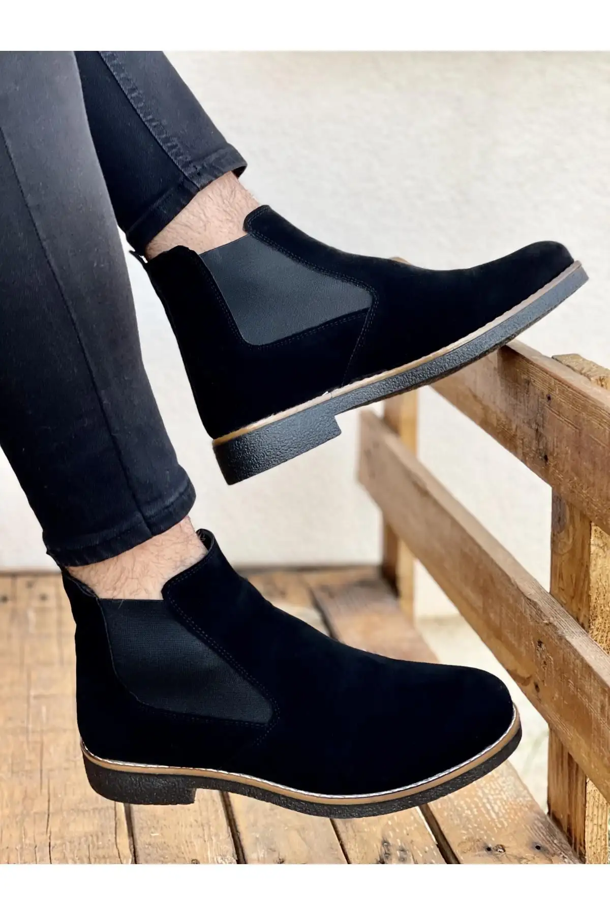 بوت مردانه چکمه چلسی غیررسمی با ضمانت M201 - 3427 بوت مردانه چکمه چلسی غیررسمی با ضمانت M201 - 3427