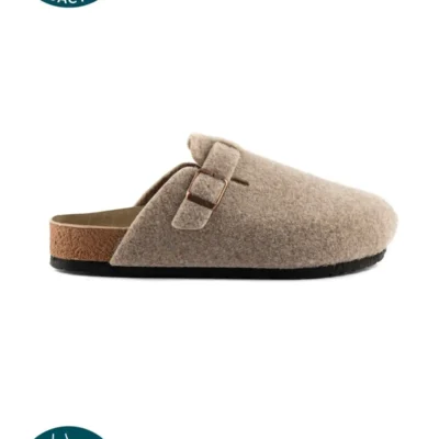 کفش راحتی خانه مدل و گرم زمستانی زنانه با کفی فومی و جلوی بسته، مدل سابو، دمپایی خانگی راحت. - 4601