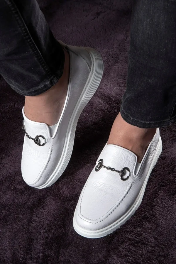 کفش سایز بزرگ مردانه روزمره چرم طبیعی Anchor، loafer، سبک، تابستانی - 5044