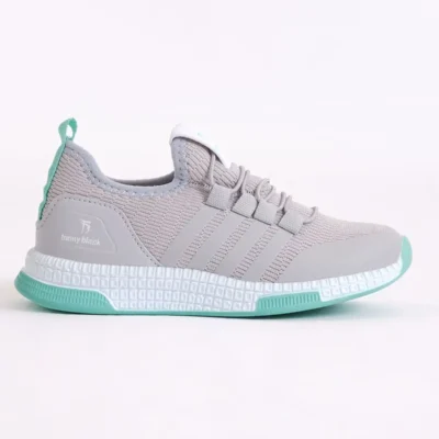 کفش پسرانه کفش ورزشی کودکانه یونیسکس خاکستری و سبز - 3766