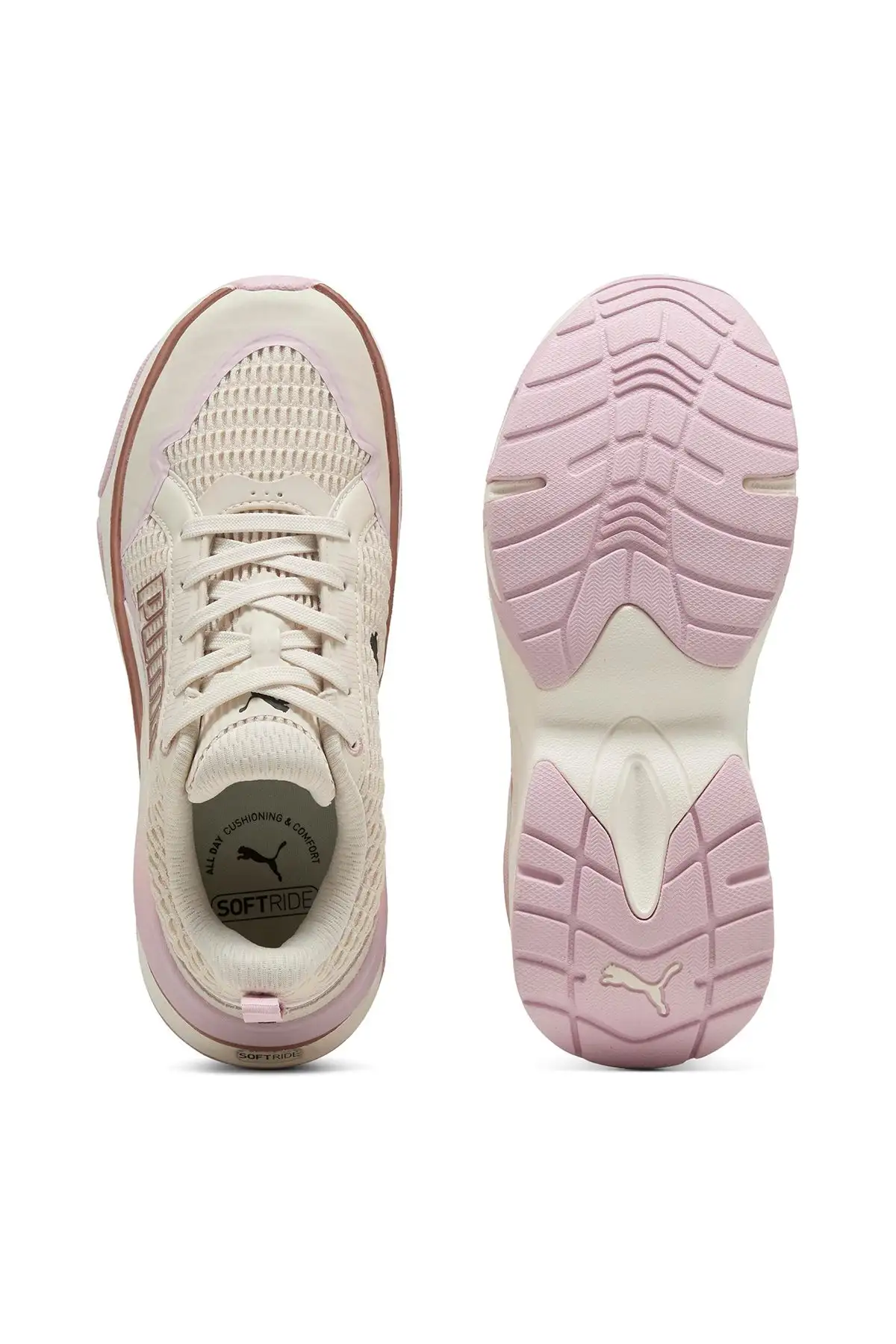 کفش ورزشی روزمره دویدن زنانه فلزی سوفتراید دیواین به رنگ بژ 31016704 - 4186