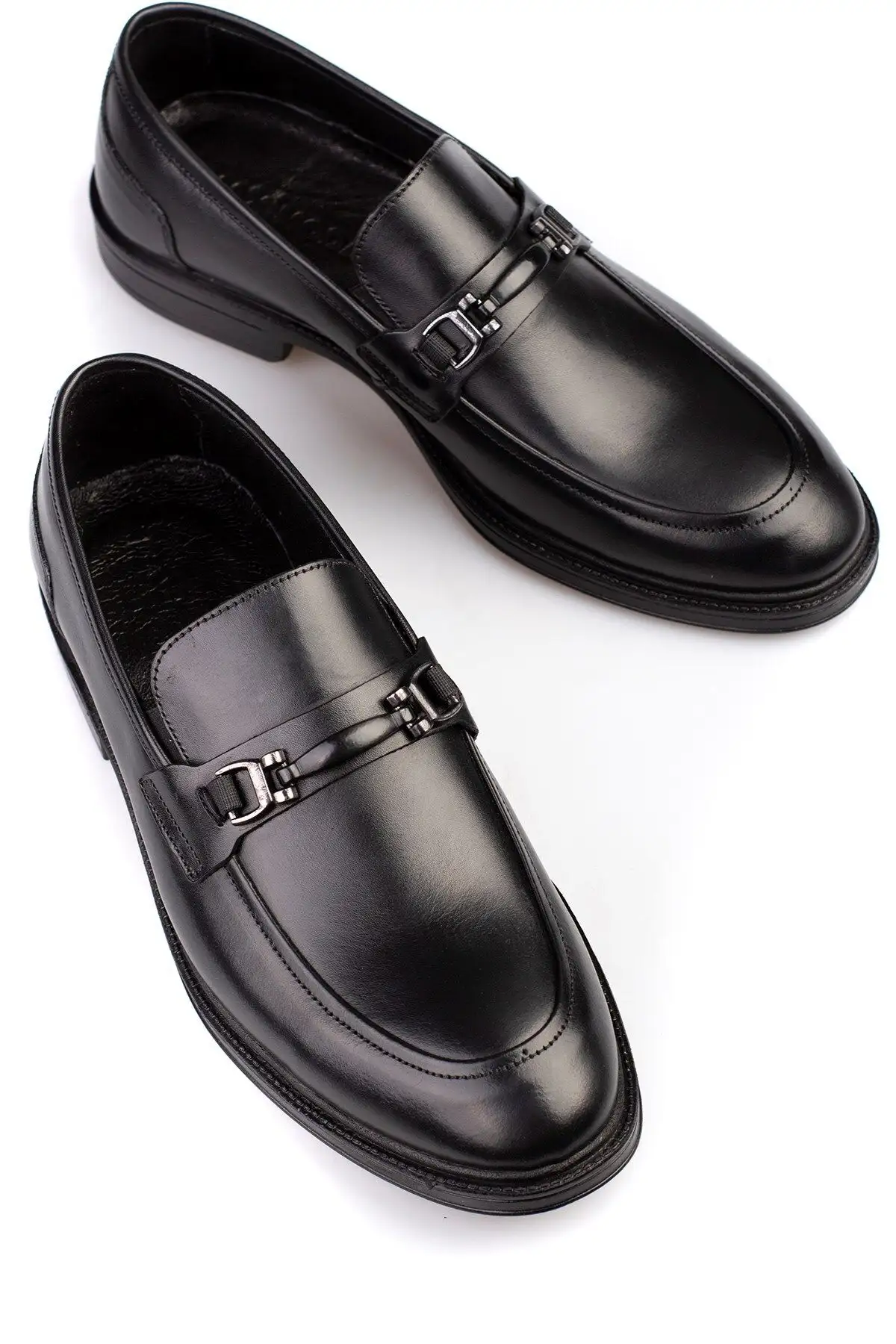 کفش رسمی مردانه کفش مردانه کلاسیک چرم طبیعی بدون بند، دارای چرم داخلی و خارجی - 3923 کفش رسمی مردانه کفش مردانه کلاسیک چرم طبیعی بدون بند، دارای چرم داخلی و خارجی - 3923