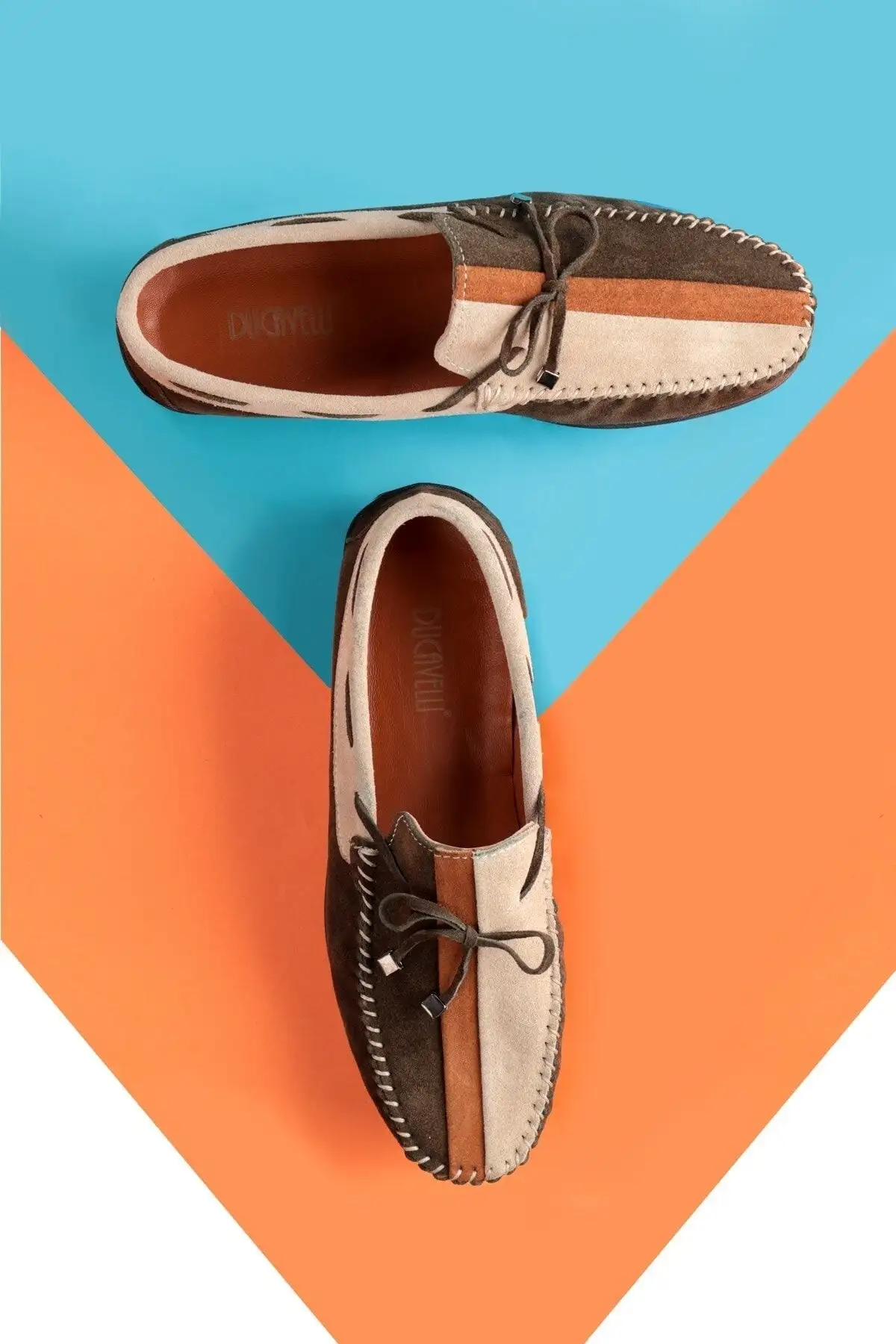 کفش سایز بزرگ مردانه 1. روزمره چرم اصل کلاسی 2. لوفر 3. سبک 4. لوفر جیر - 5068