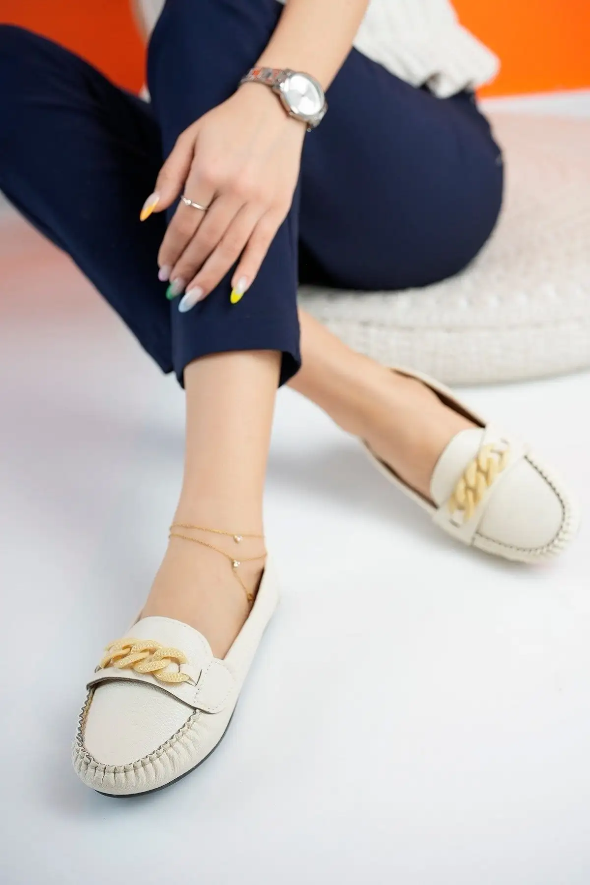 کفش اداری زنانه   روزمره قابل استفاده از چرم،  flatten نرم  فصلی - 5088 کفش اداری زنانه روزمره قابل استفاده از چرم، flatten نرم فصلی - 5088