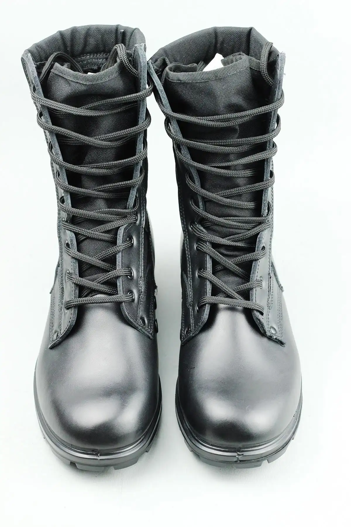 بوت مردانه چکمه نظامی مردانه براندا در رنگ سیاه  - 3420 بوت مردانه چکمه نظامی مردانه براندا در رنگ سیاه - 3420