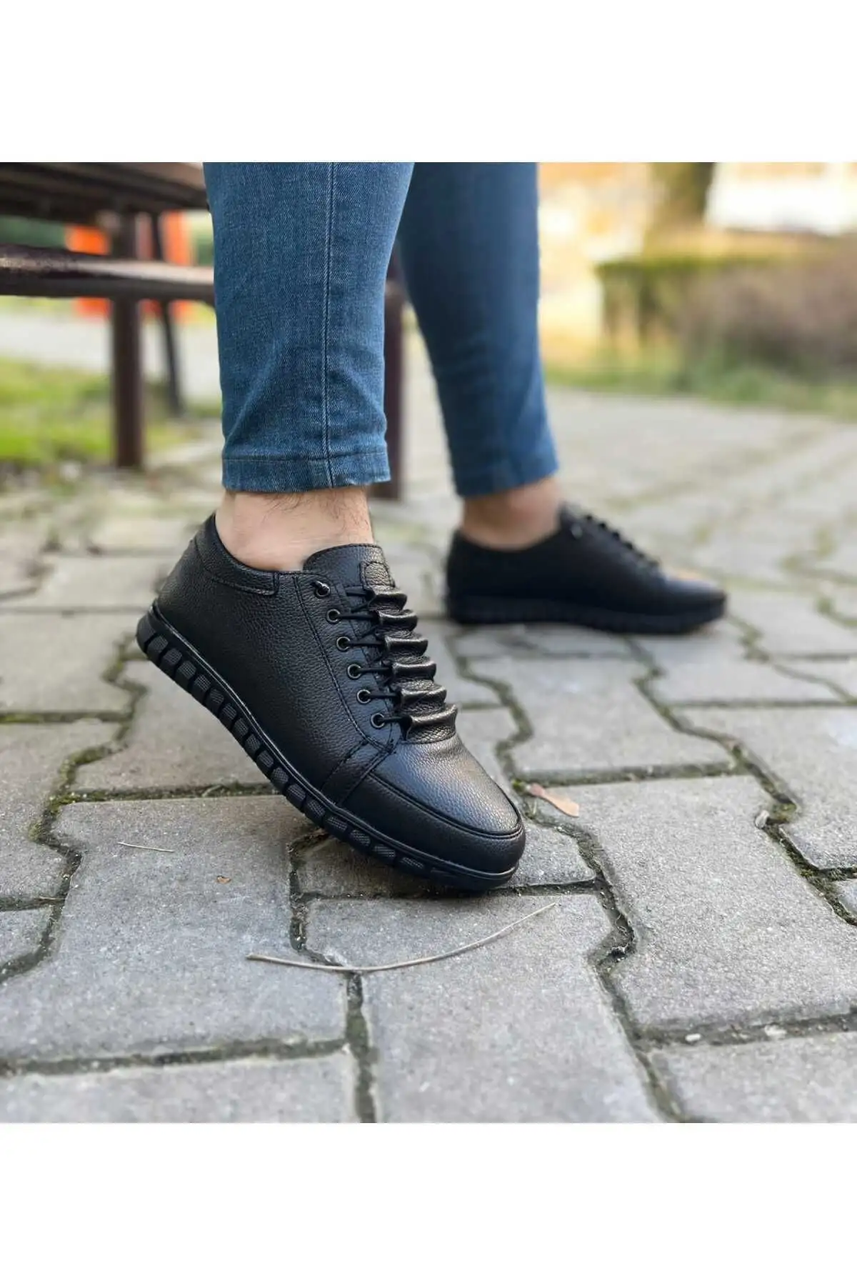 کفش روزمره مردانه  ورزشی کلاسیک  اورتوپدیک از چرم مصنوعی نرم - 4643 کفش روزمره مردانه ورزشی کلاسیک اورتوپدیک از چرم مصنوعی نرم - 4643