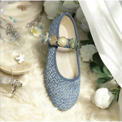 کفش اداری زنانه باری StWenn - پارچه‌ای، مناسب برای خانه، روزمره و دفتر کار، با سطح نچسب، سبک و راحت و دارای زیره ارتوپدی - 4410