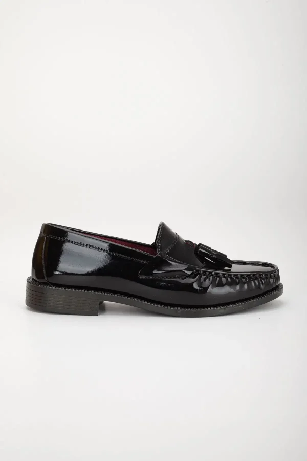 کفش اداری زنانه کفش روزمره unisex سیاه رنگ Wcr65 با پاپیون، کفش کلاسیک نرم مردانه و زنانه. - 3551