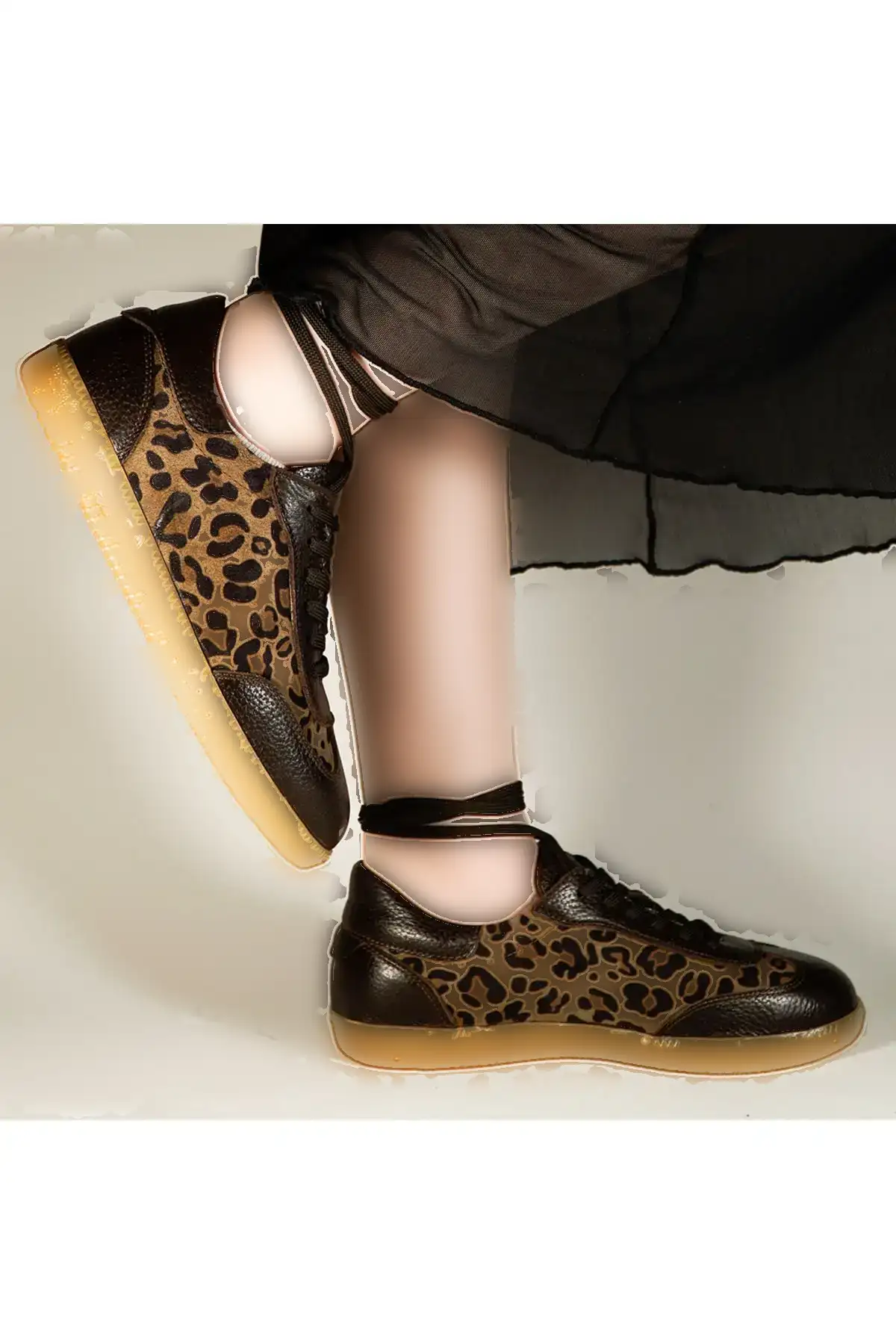 کفش تخت زنانه کفش ورزشی اسپرت چرم طبیعی - 3791 کفش تخت زنانه کفش ورزشی اسپرت چرم طبیعی - 3791