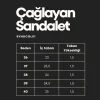 کفش صندل زنانه چرم سفید BYNDCGL01 - 5403