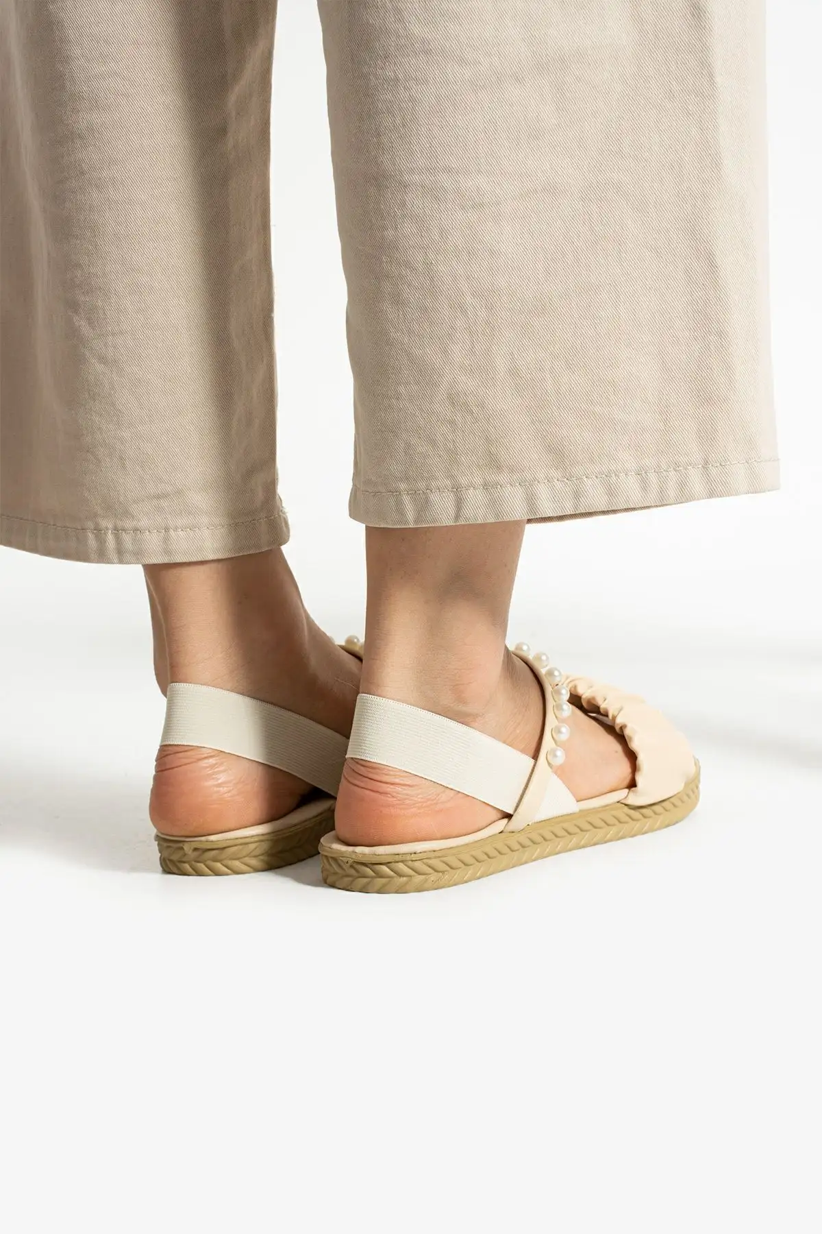 صندل کشی مرواریدی رنگ بژ - 3250 صندل کشی مرواریدی رنگ بژ - 3250