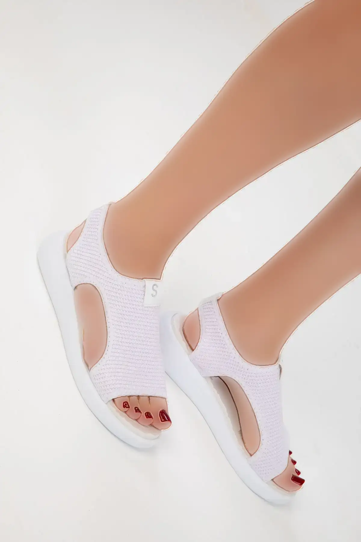 کفش صندل زنانه   سفید 16136 - 5328 کفش صندل زنانه سفید 16136 - 5328