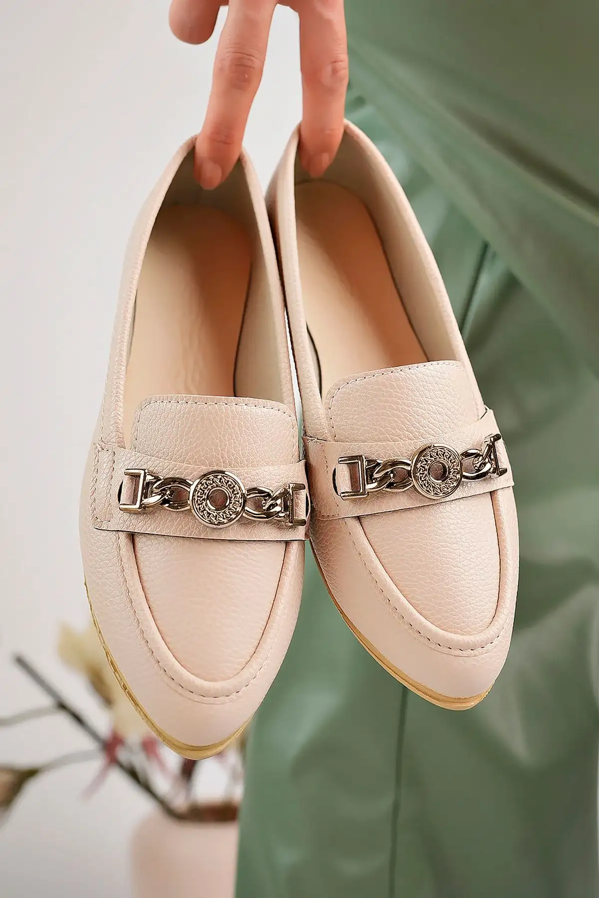 کفش تخت زنانه راحتی طبی (بابت) برای مادر، سبک و با کفی راحت، مناسب استفاده روزمره 217-1 - 4520