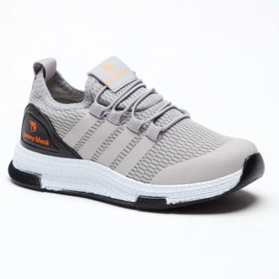 کفش پسرانه کفش ورزشی اسپرت خاکستری تیره بچه‌گانه یونی‌سکس - 3728