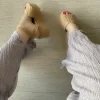 کفش پاشنه‌ بلند زنانه پاشنه علفی با رنگ بژ - 5132