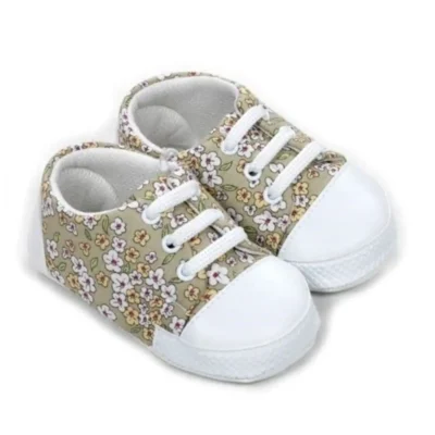 کفش نوزاد پسر برای اولین قدم‌ها، سایز ۱۸-۱۹، اندازه کف ۱۱-۱۳ سانتی‌متر، پارچه‌ای - 4151