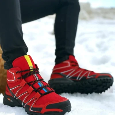 بوت مردانه کفش کوهنوردی کِرمزی - 3431