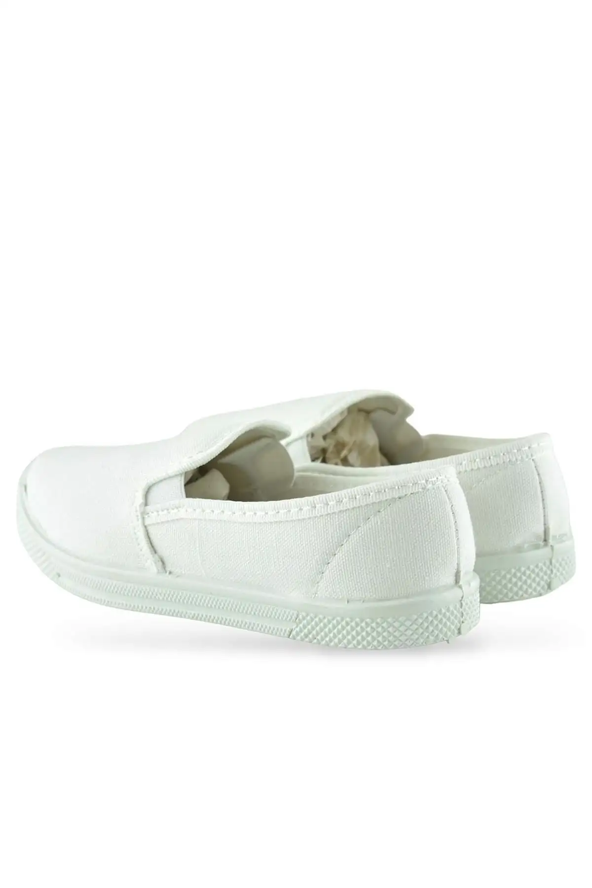 کفش پسرانه کفش اسپرت بچگانه از جنس کتان با رنگ سفید - 3759 کفش پسرانه کفش اسپرت بچگانه از جنس کتان با رنگ سفید - 3759