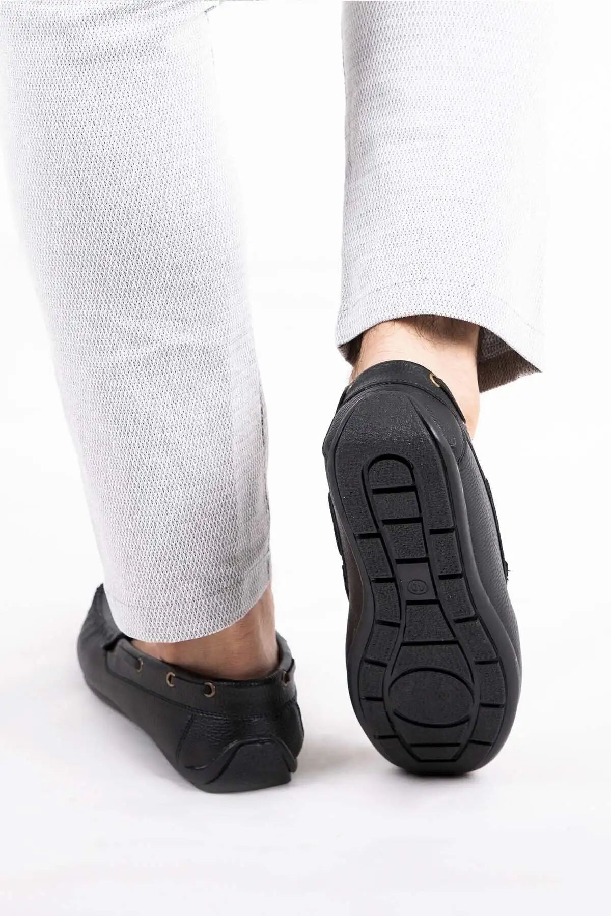 کفش روزمره مردانه  لوفر  مشکی روگ - 5312 کفش روزمره مردانه لوفر مشکی روگ - 5312