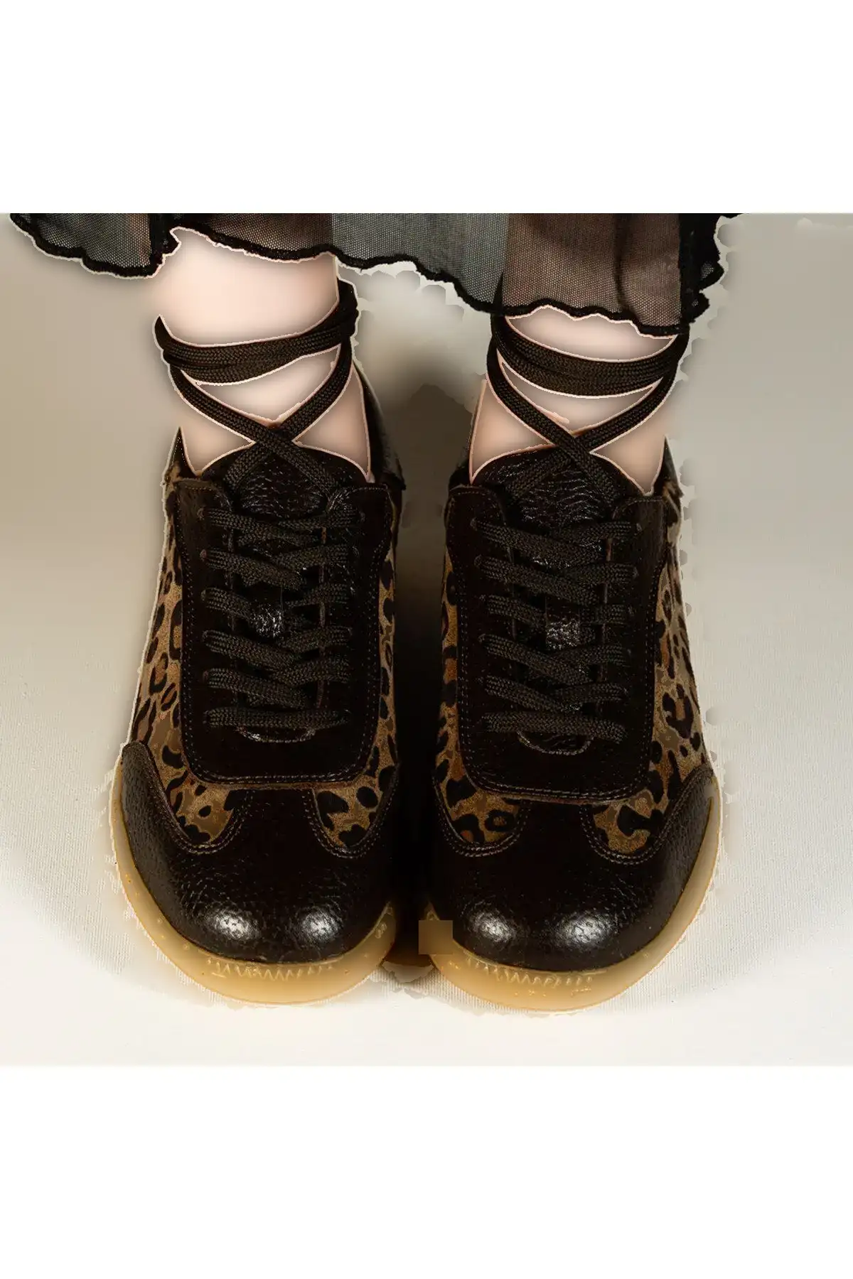 کفش تخت زنانه کفش ورزشی اسپرت چرم طبیعی - 3791 کفش تخت زنانه کفش ورزشی اسپرت چرم طبیعی - 3791