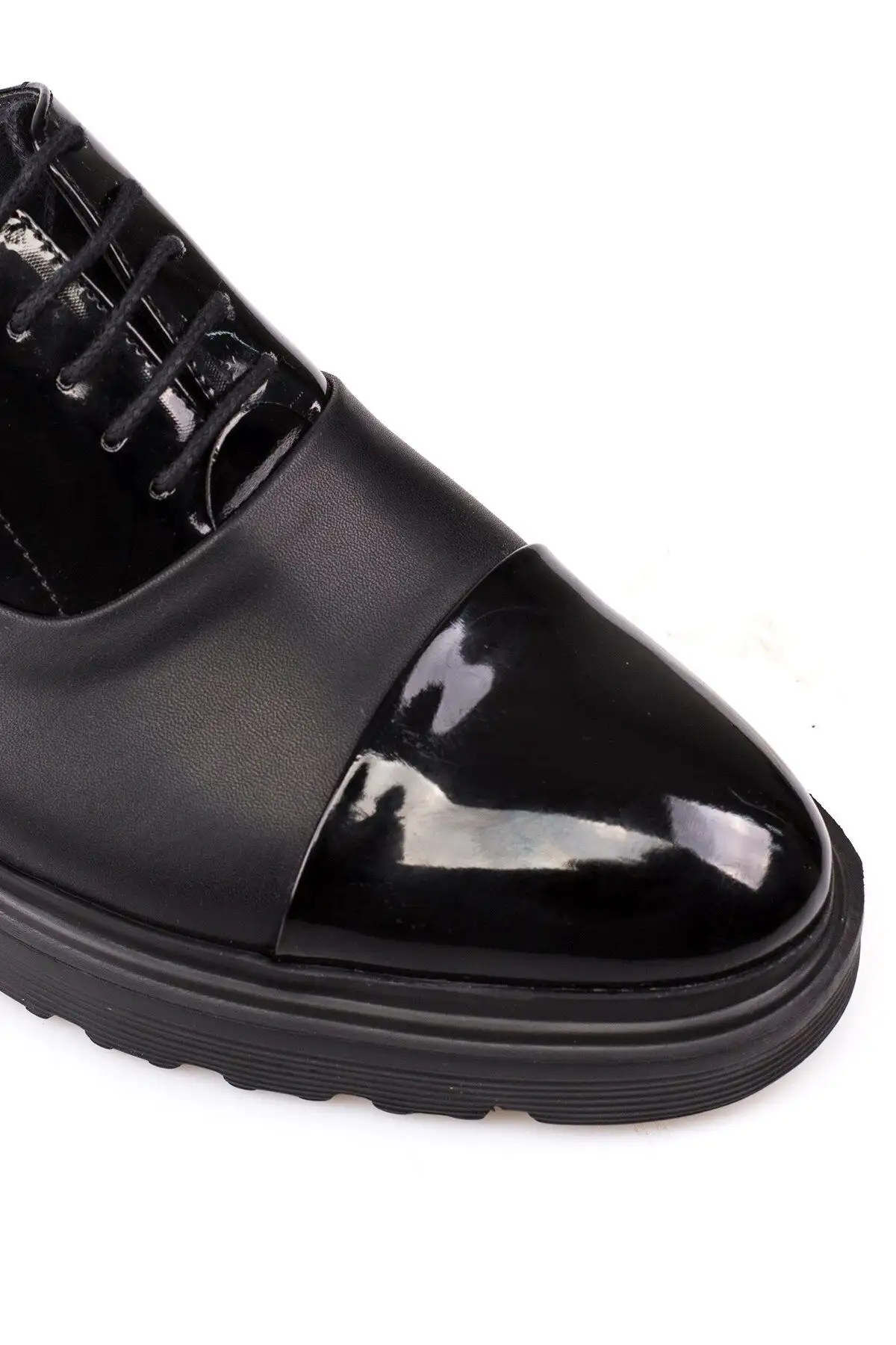 کفش رسمی مردانه کفش کلاسیک مناسب برای داماد و کت و شلوار با کفی بلند و جیر - 3901