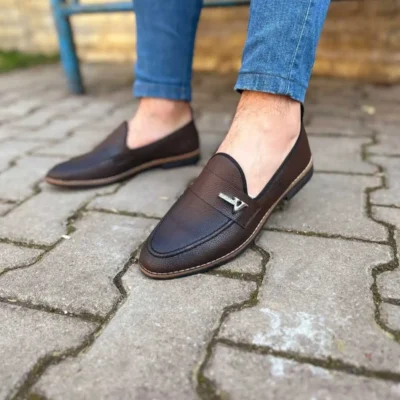 کفش رسمی مردانه تابستانی بابت با سگک کُرچیک - 4717