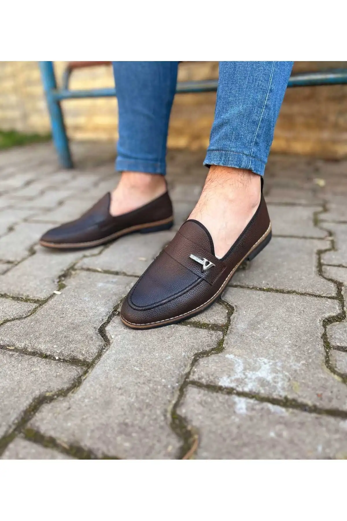 کفش رسمی مردانه تابستانی بابت با سگک کُرچیک - 4717