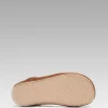 کفش صندل زنانه Sandalet پافر دو بند رنگ قهوه‌ای کادین 2 سانتیمتر BYNDRSL01 - 5322