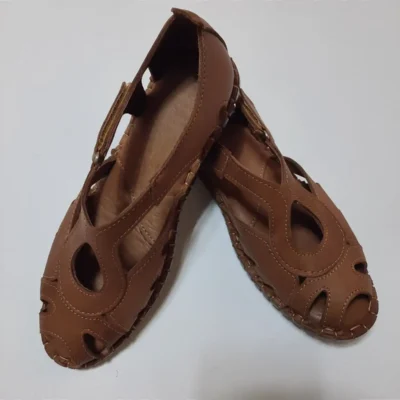 کفش صندل زنانه سندل چرم طبیعی - 5331