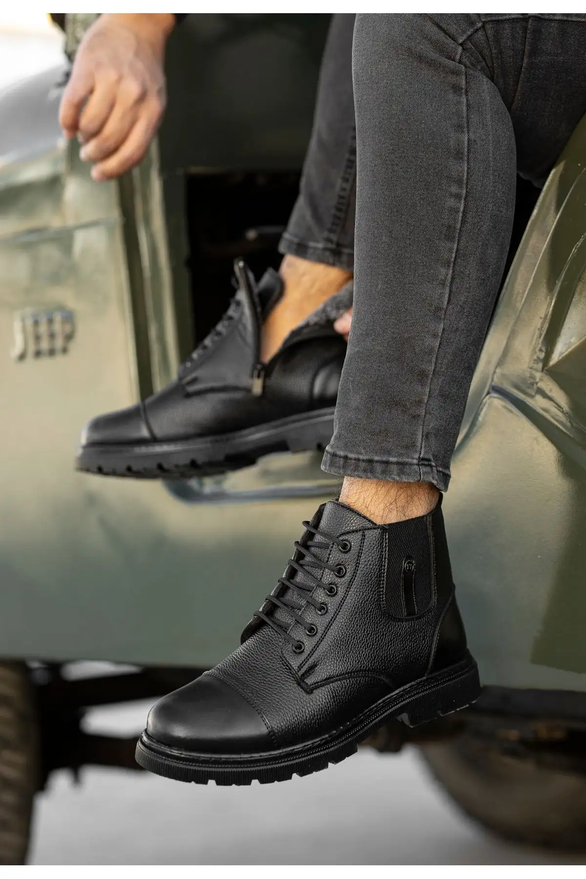 بوت مردانه بوت ضد آب و سرد دارکویی با داخلی پشمی یونیسکس، موجود در سایزهای بزرگ ۳۶ تا ۴۶ - 3415 بوت مردانه بوت ضد آب و سرد دارکویی با داخلی پشمی یونیسکس، موجود در سایزهای بزرگ ۳۶ تا ۴۶ - 3415