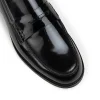 کفش رسمی مردانه چرم سیاه مدل مocasین سیاه - 3997