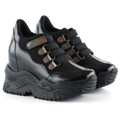 کفش پاشنه‌ بلند زنانه ورزشی مخفی پاشنه الکساندریا سیاه - 5115