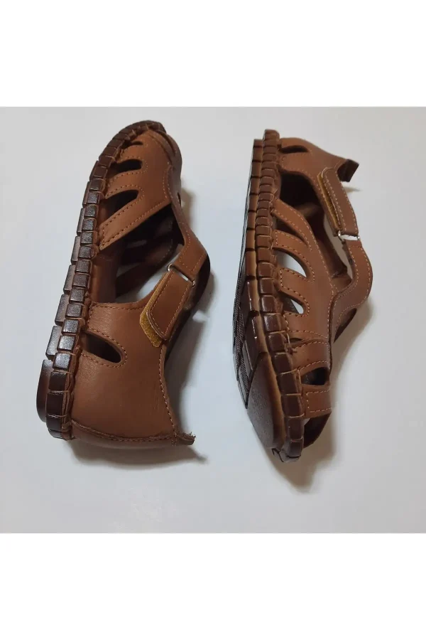 کفش صندل زنانه سندل چرم طبیعی - 5331