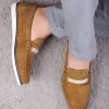 کفش روزمره مردانه کفش روزمره مردانه loafers چرم طبیعی سوئیت ترپانی - 3940