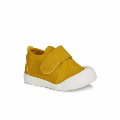 کفش نوزاد پسر روزمره اولین قدم زرد - 4117