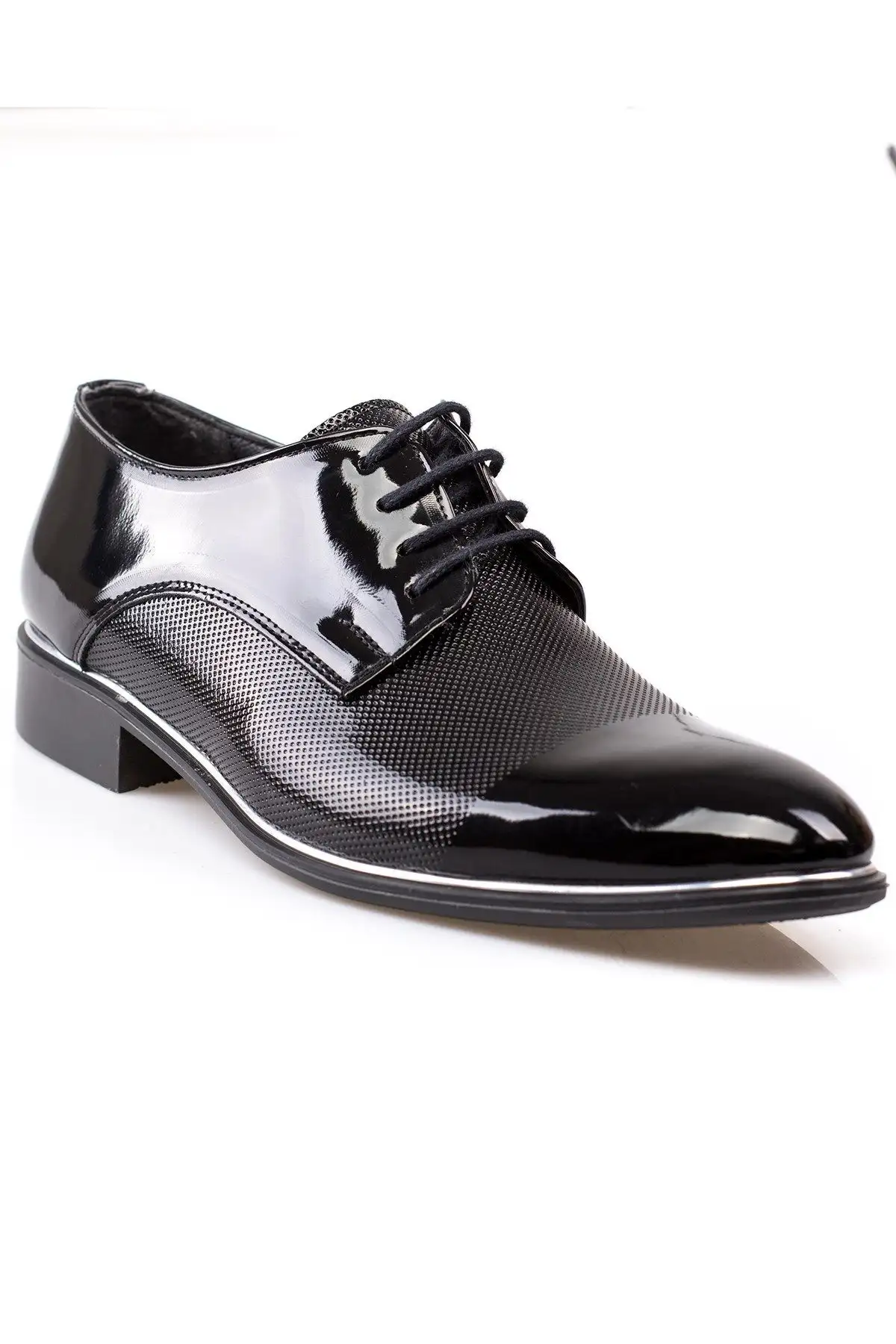 کفش رسمی مردانه   کلاسیک مشکی چرم براق - 4767 کفش رسمی مردانه کلاسیک مشکی چرم براق - 4767