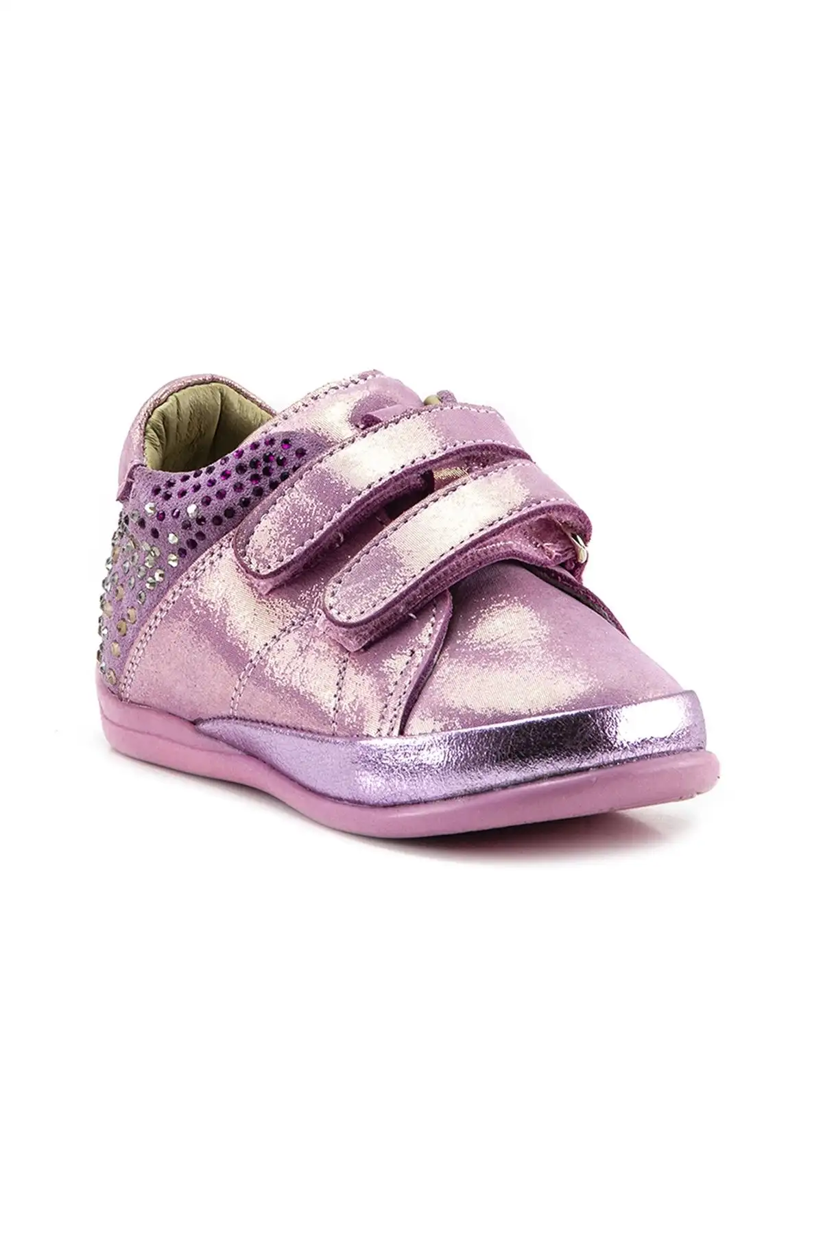 بوت بچگانه کفش بوت ortopedik نخستین قدم دخترانه با رنگ صورتی و لمسههای براق بدنه چرم - 3405 بوت بچگانه کفش بوت ortopedik نخستین قدم دخترانه با رنگ صورتی و لمسههای براق بدنه چرم - 3405