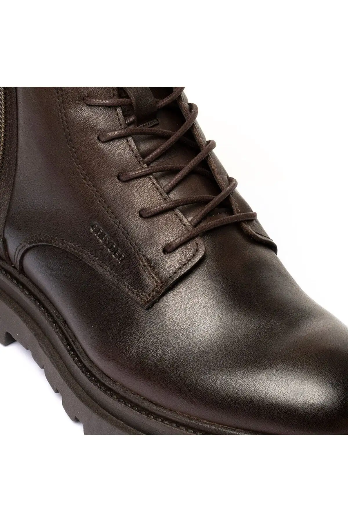 بوت مردانه چکمه نظامی  قهوهای از چرم طبیعی 3K1UB16280 - 4942 بوت مردانه چکمه نظامی قهوهای از چرم طبیعی 3K1UB16280 - 4942