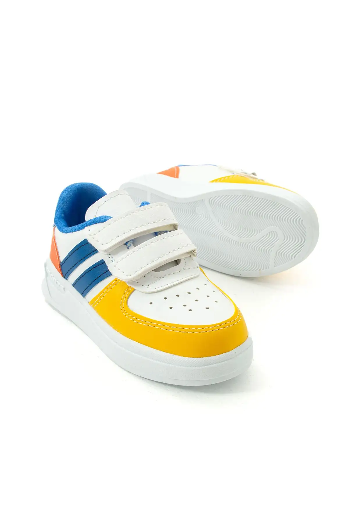 کفش پسرانه کفش ورزشی بچهگانه چسبی با چراغ - 3730 کفش پسرانه کفش ورزشی بچهگانه چسبی با چراغ - 3730