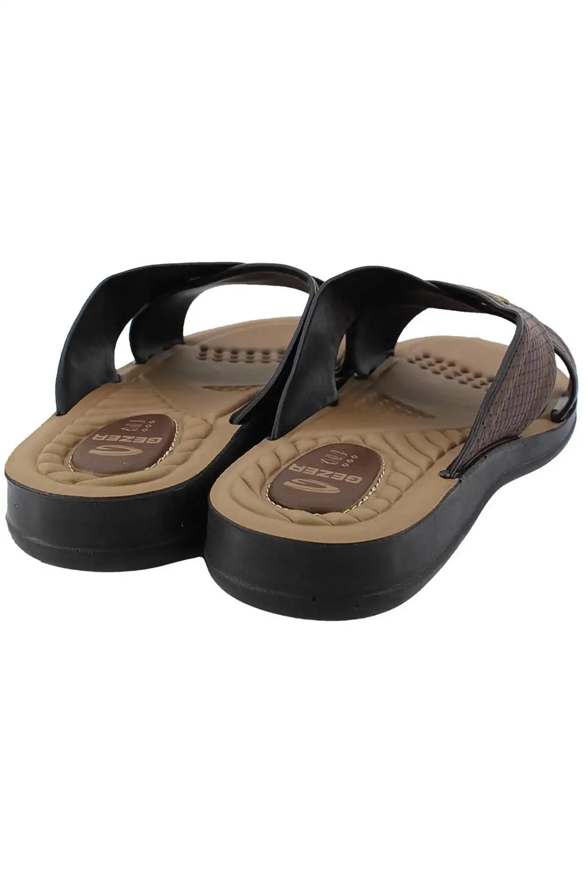 صندل مردانه چرم مصنوعی قهوهای ۱۲۵۹۸ - 3266 صندل مردانه چرم مصنوعی قهوهای ۱۲۵۹۸ - 3266