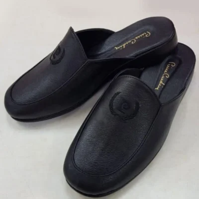 کفش پسرانه صندل چرمی با طرح آرم 289 - 4478