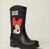 کفش دخترانه چکمه بارانی Minnie Mouse با طرح چاپی و دارای لایه پشمی ضد آب - 5216