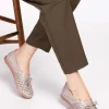 کفش تخت زنانه روزمره با کفی ارتوپدیک از چرم طبیعی - مدل اسفا 2605 - 4547