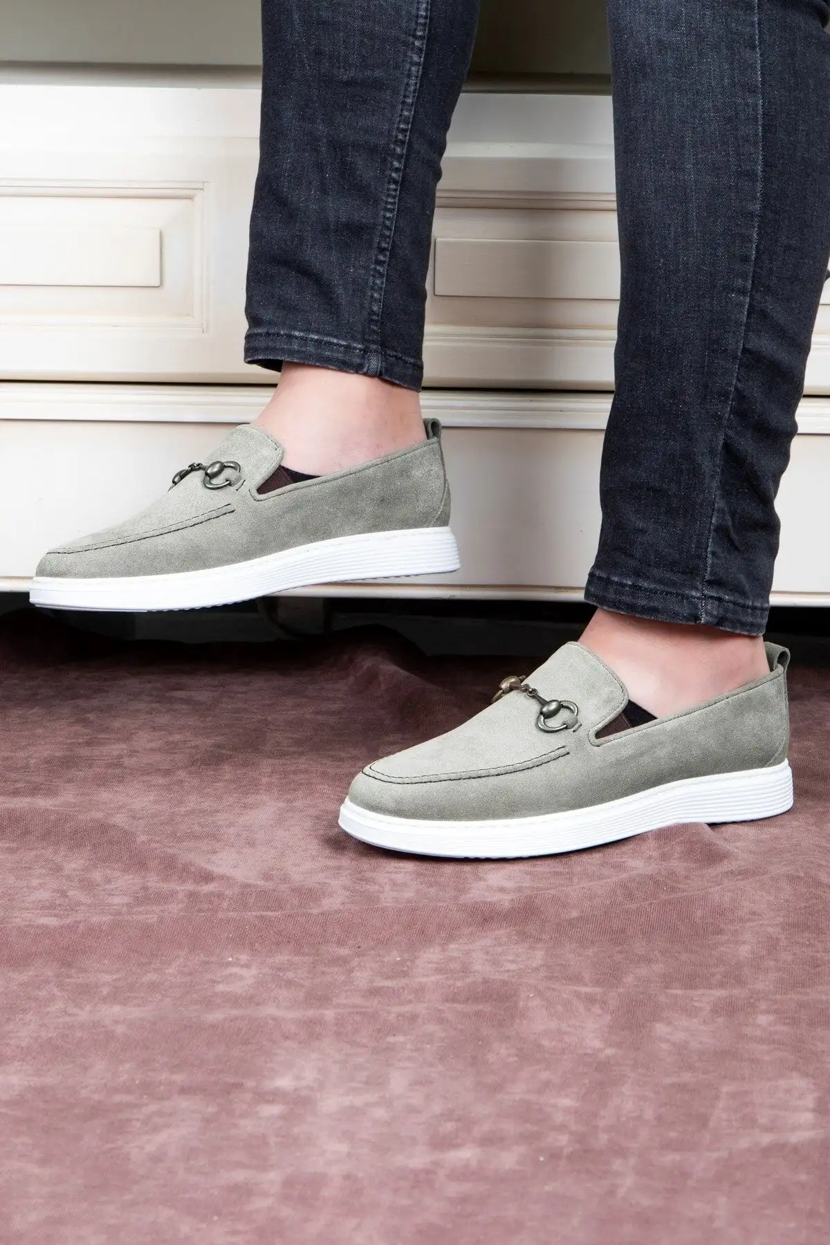 کفش سایز بزرگ مردانه  روزمره  ریتزی از چرم حقیقی و سوئینی،  لوفر - 5042 کفش سایز بزرگ مردانه روزمره ریتزی از چرم حقیقی و سوئینی، لوفر - 5042