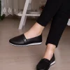 کفش تخت زنانه روباز نرم و روزمره با بند و سوراخ‌های روی سطح - 4540