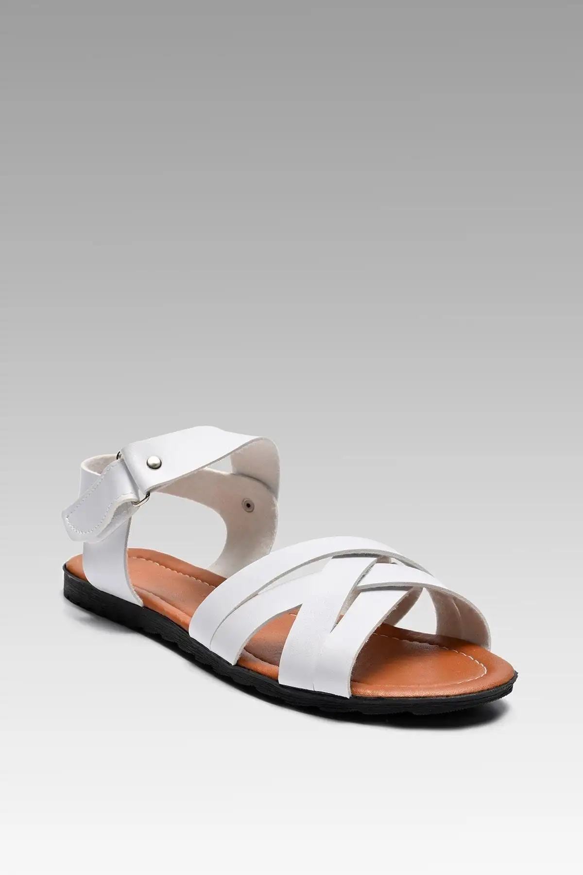 کفش صندل زنانه   چرم سفید BYNDCGL01 - 5403 کفش صندل زنانه چرم سفید BYNDCGL01 - 5403