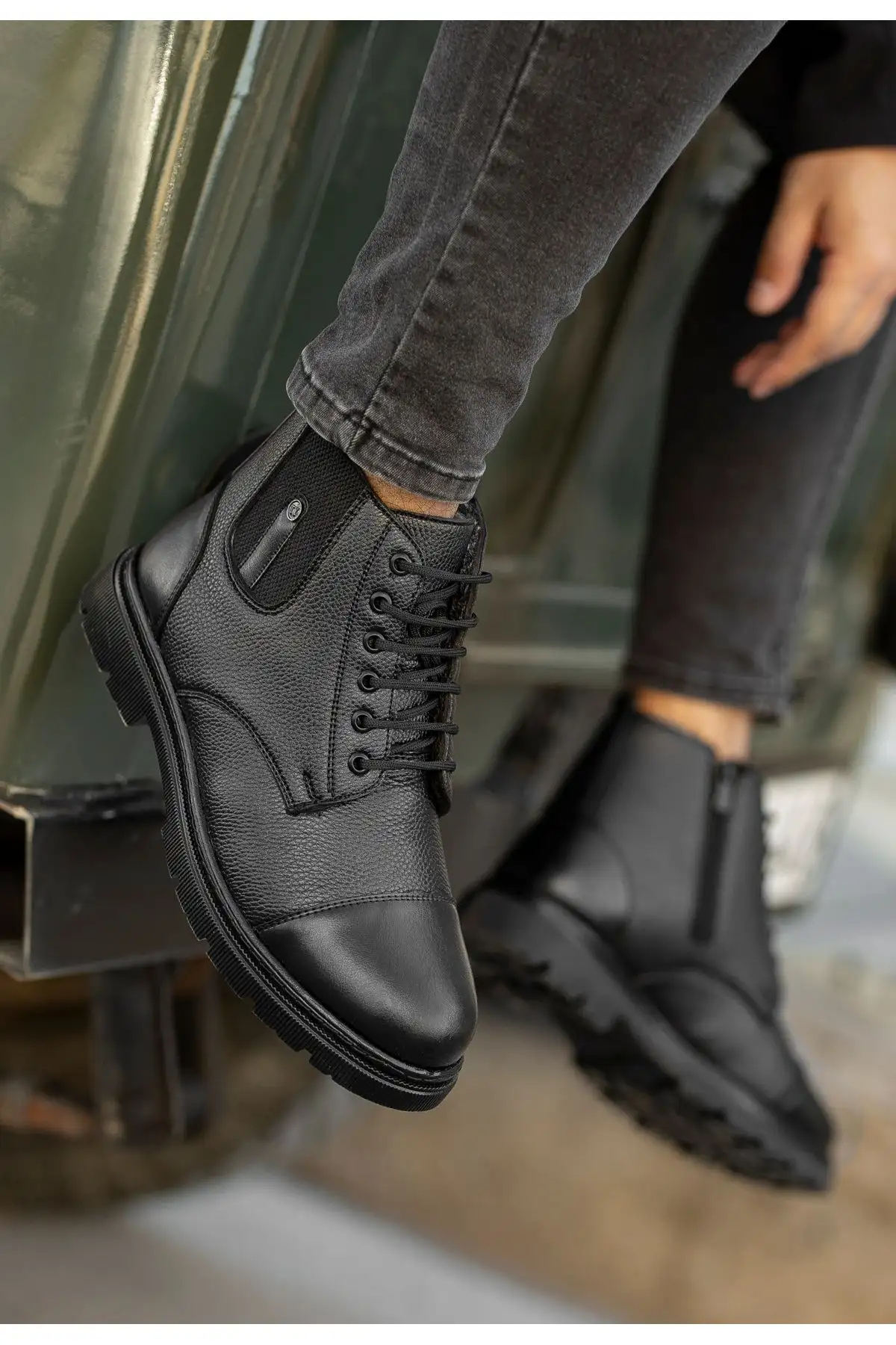 بوت مردانه بوت ضد آب و سرد دارکویی با داخلی پشمی یونیسکس، موجود در سایزهای بزرگ ۳۶ تا ۴۶ - 3415 بوت مردانه بوت ضد آب و سرد دارکویی با داخلی پشمی یونیسکس، موجود در سایزهای بزرگ ۳۶ تا ۴۶ - 3415