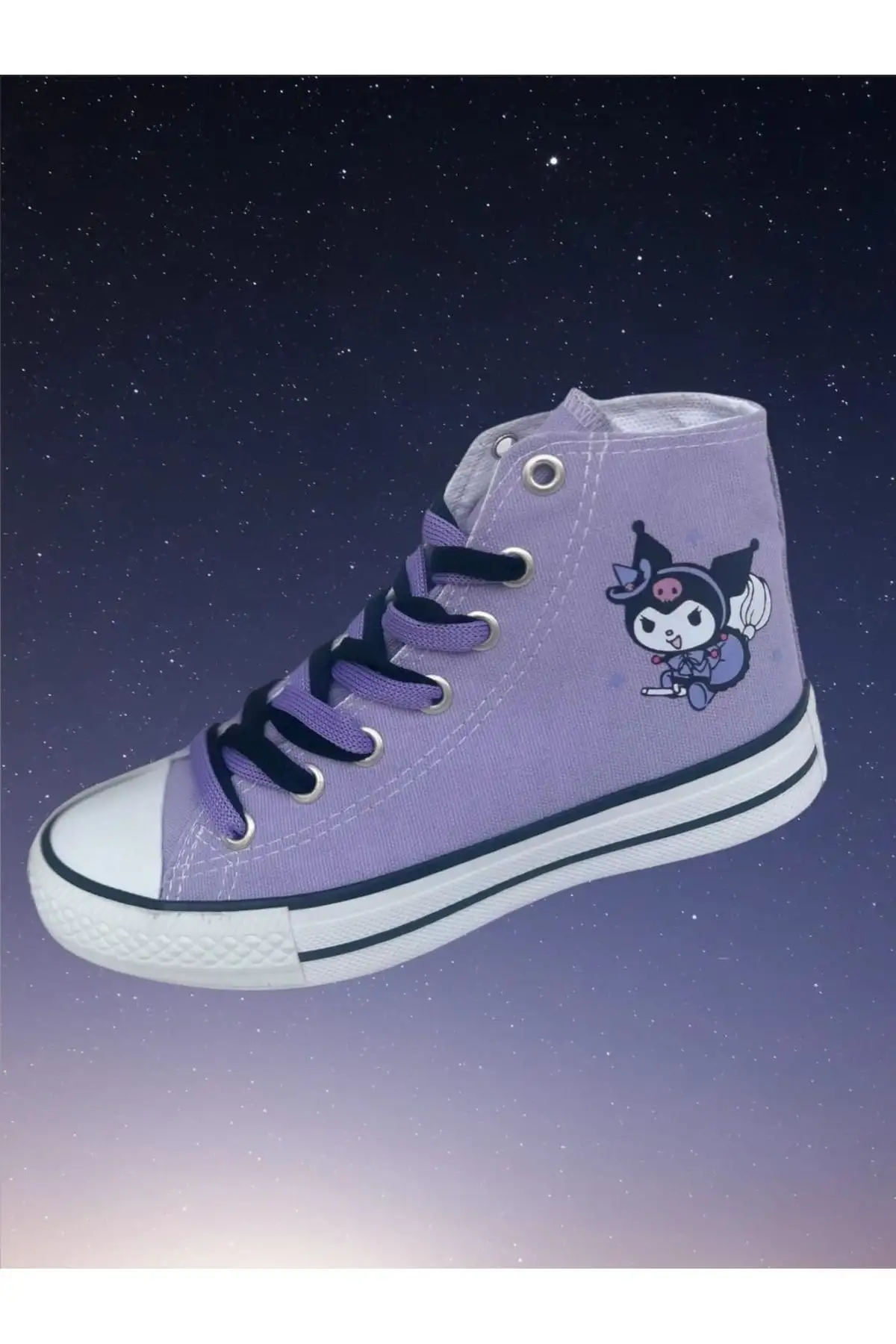 کفش بچگانه کفش ورزشی کودک با طرح کورو می، سبکی لیلایی و سیاه با بند و مچ بالا - 3617 کفش بچگانه کفش ورزشی کودک با طرح کورو می، سبکی لیلایی و سیاه با بند و مچ بالا - 3617