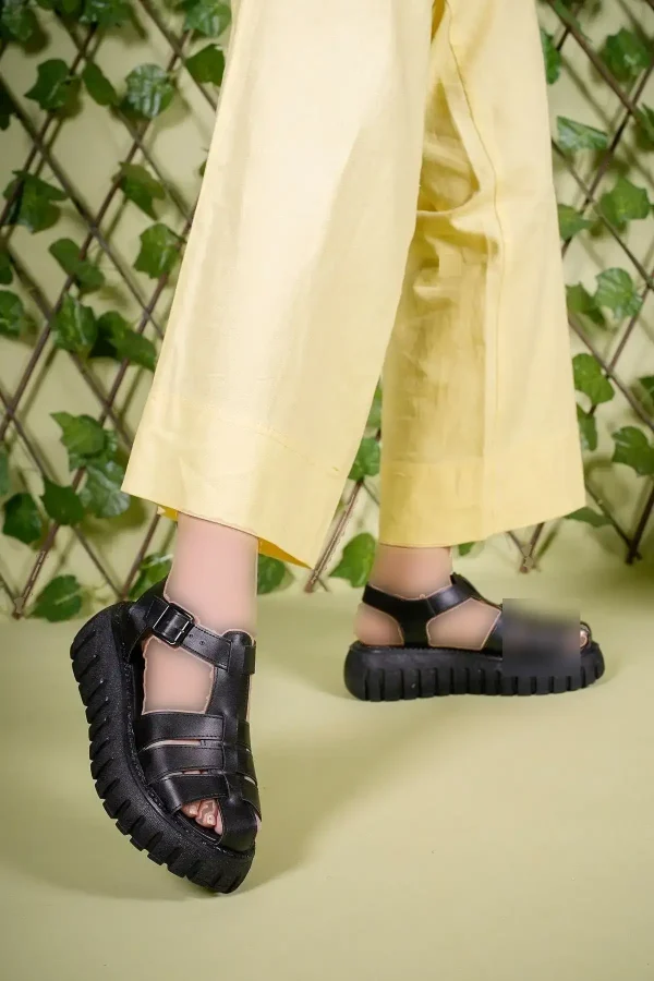 کفش صندل زنانه 0012600 مشکی - 4676